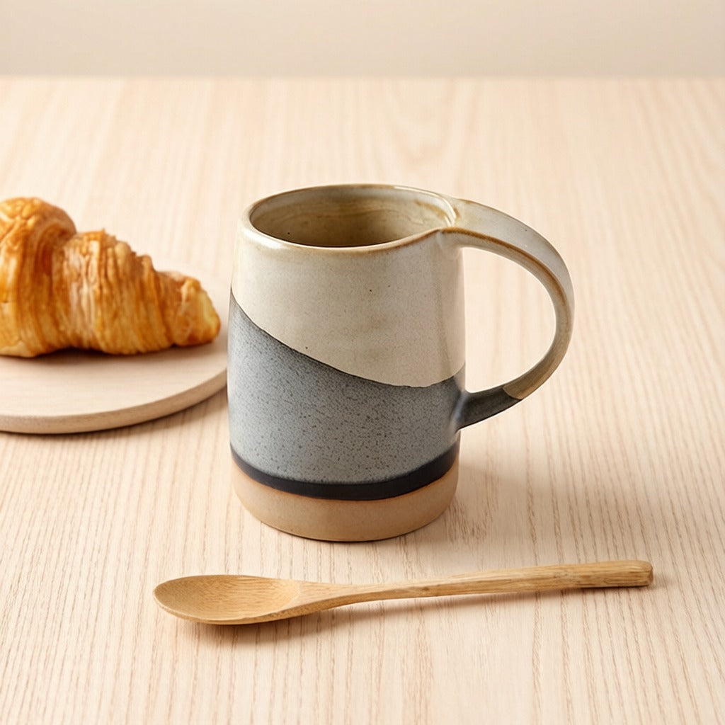 Handmade Gradient Split Glaze Rustic Ceramic Coffee Mug