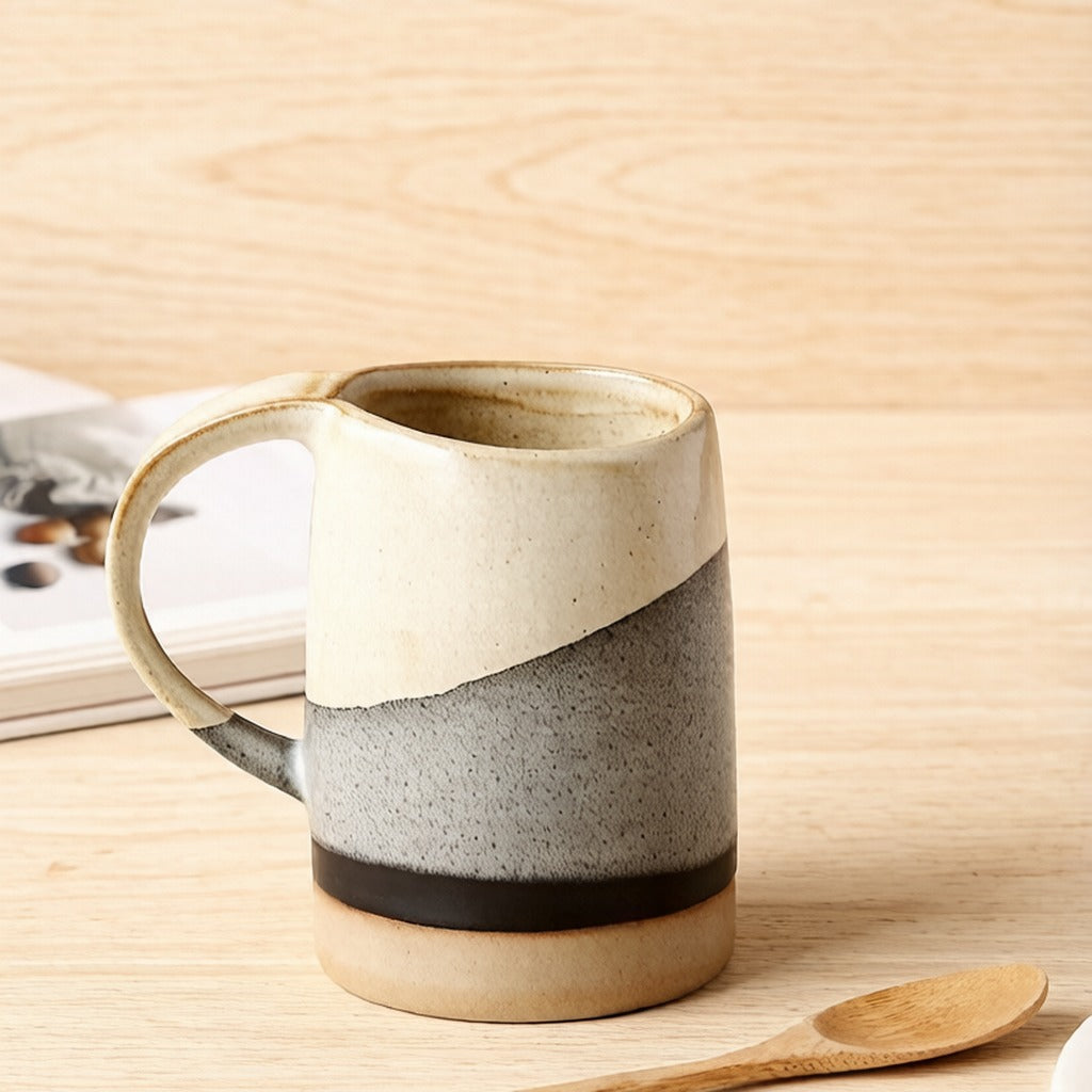 Handmade Gradient Split Glaze Rustic Ceramic Coffee Mug