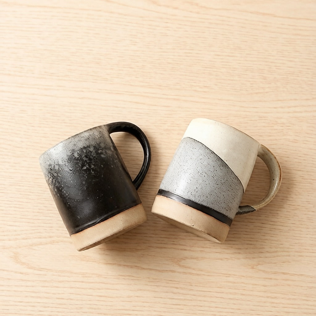 Handmade Gradient Split Glaze Rustic Ceramic Coffee Mug